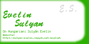 evelin sulyan business card